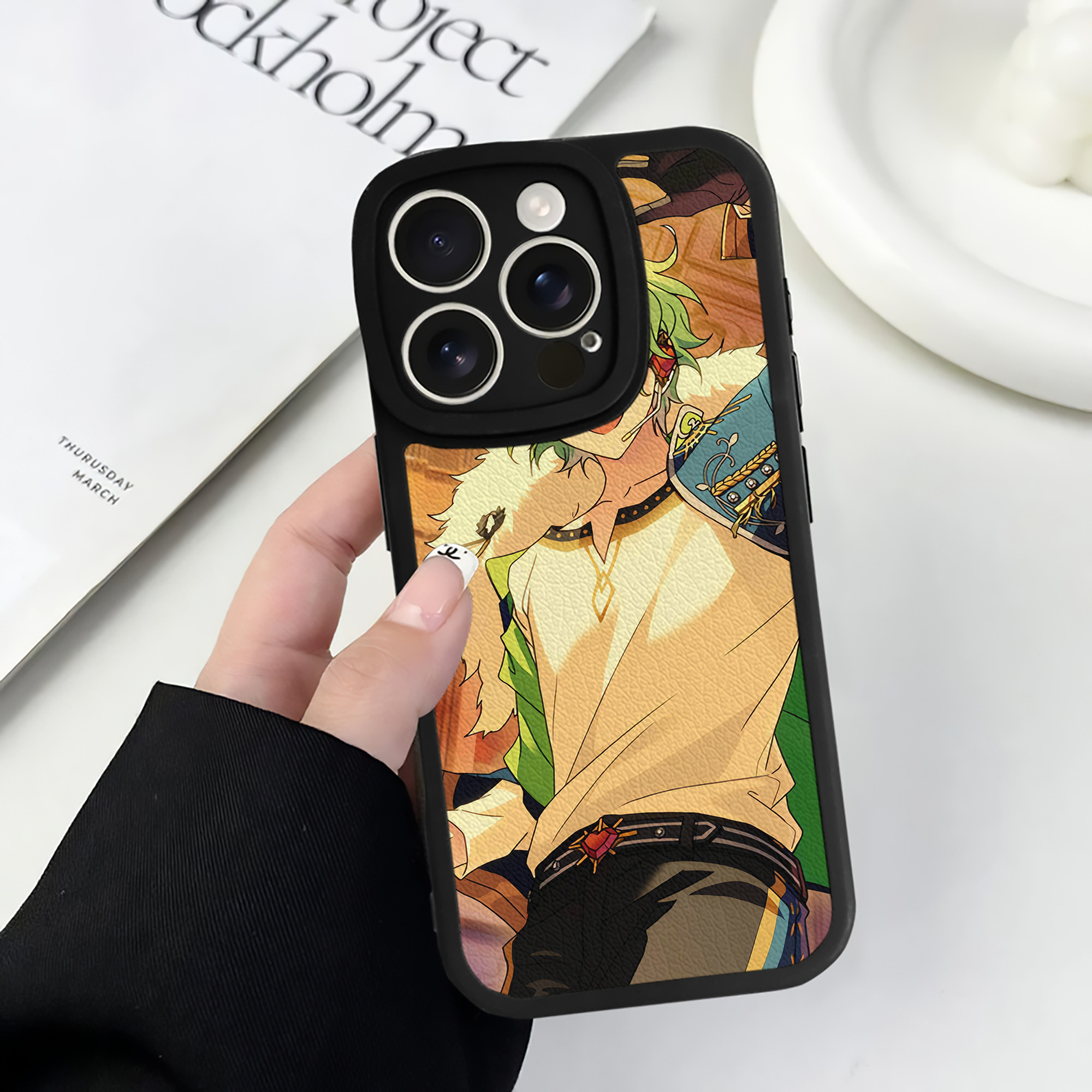 （画像用） あんさんぶるスターズ! Ensemble Stars 【iPhone 16シリーズ対応】シリコンスマホケース（レザー調） 材質：シリコン